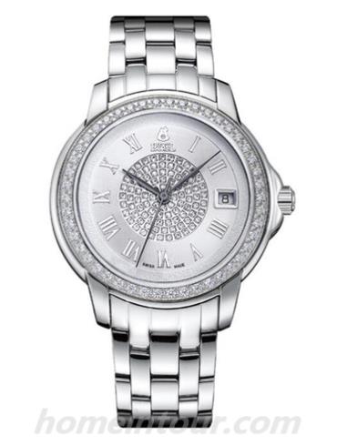 依波路GS6688-2530男表欧雅系列-银色表带/表径40mm