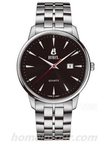 依波路GS5650H-53121男表雅丽系列-银色表带/表径41mm