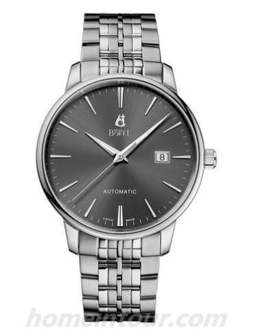 依波路GS5630-0322男表雅丽系列-银色表带/表径40mm