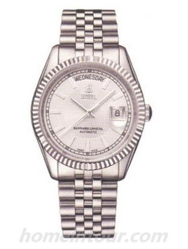 依波路GS5027N-4322男表豪爽系列-银色表带/表径&#8211;