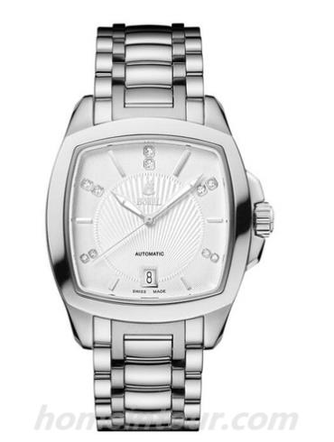 依波路GS1856S-4590男表传奇系列-银色表带/表径37mm