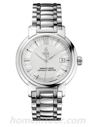 依波路GS1856C2-2522男表传奇系列-银色表带/表径40.5mm