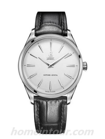 依波路GS906-2822BK男表复古系列-黑色表带/表径39mm