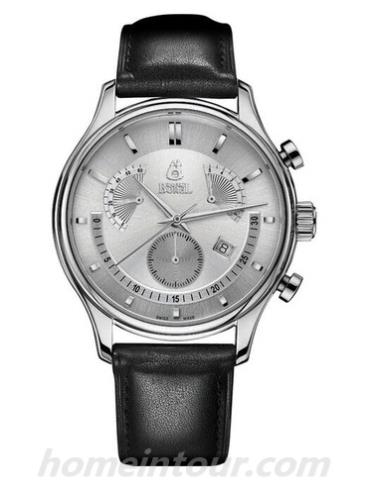 依波路GS325-2522BK男表迪奴系列-黑色表带/表径&#8211;