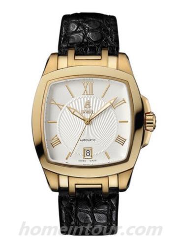 依波路GG1856S-4531BK男表传奇系列-黑色表带/表径37mm