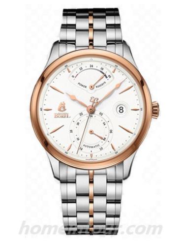 依波路GBR8880P3-25191男表复古系列-间金色表带/表径42mm