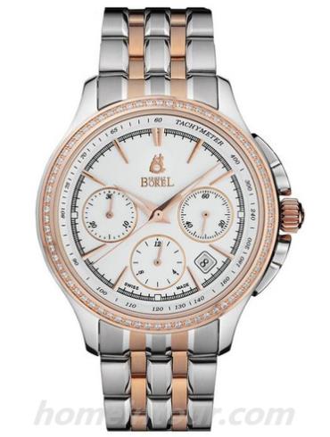 依波路GBR8600D-4629男表波莱尔系列-间金色表带/表径41mm