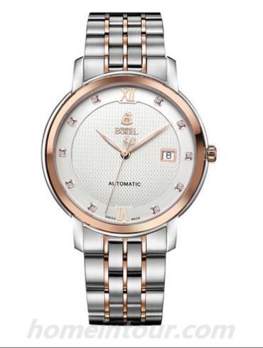 依波路GBR6155-2599男表皇室系列-间玫瑰金色表带/表径40.5mm