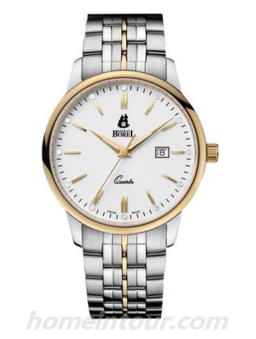 依波路GB5620-4621男表雅丽系列-间金色表带/表径39mm