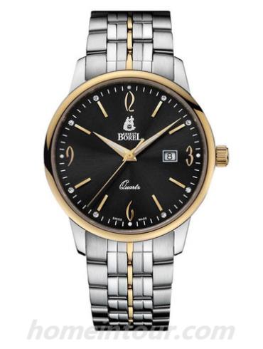 依波路GB5620-0641男表雅丽系列-间金色表带/表径39mm