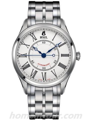 依波路LS8180-28551女表复古系列-银色表带/表径34.50mm