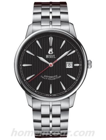 依波路GS5680-55121男表雅丽系列-银色表带/表径41mm