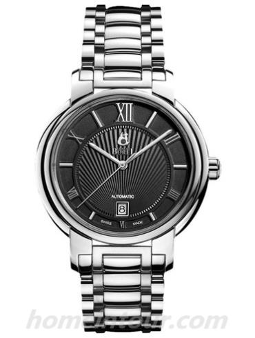 依波路GS1856N-5632男表传奇系列-银色表带/表径40.50mm