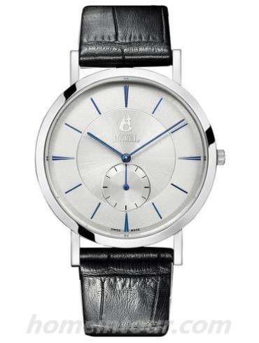 依波路GS850N-23571BK男表典雅系列-黑色表带/表径39mm