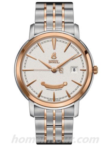 依波路GBR6155C-25191男表皇室系列-间金色表带/表径40mm