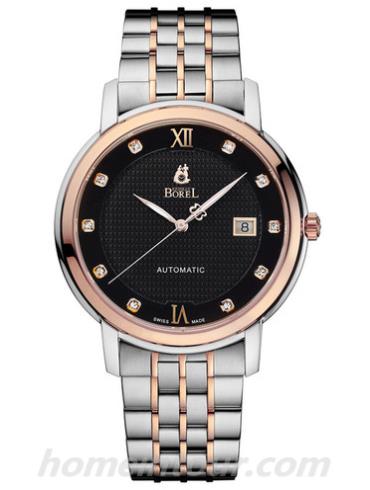 依波路GBR6155-5599男表皇室系列-间金色表带/表径40mm