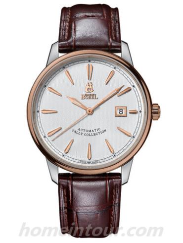 依波路GBR5680-25191BR男表雅丽系列-棕色表带/表径41mm