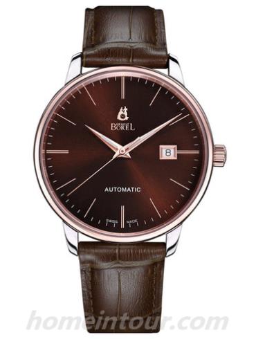 依波路GB5610-8319BR1男表典雅系列-棕色表带/表径41mm