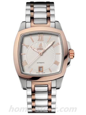 依波路GBR1856S-4539男表传奇系列-间金色表带/表径37mm