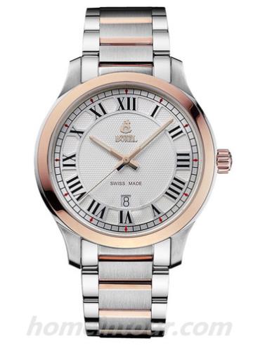 依波路GBR608-2599男表音韵系列-间金色表带/表径41mm