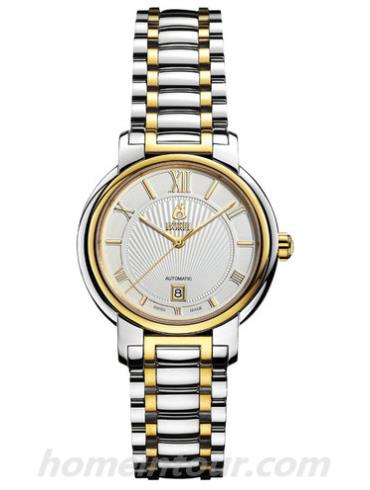 依波路GB1856N-4631男表传奇系列-间金色表带/表径40.50mm