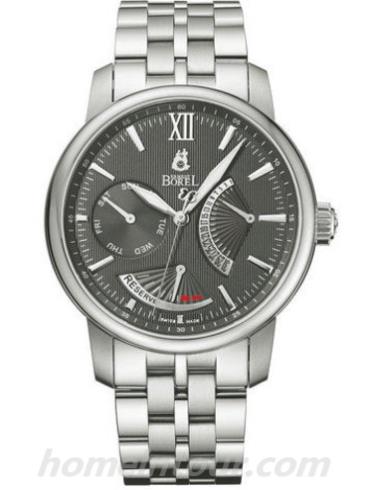 依波路GS9238-0922男表祖尔斯系列-银色表带/表径41mm