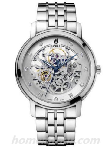 依波路GS9155-2290男表皇室系列-银色表带/表径40mm