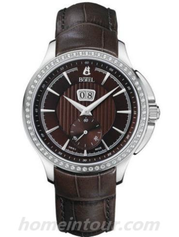 依波路GS8610D-8522BR男表波莱尔系列-棕色表带/表径41mm