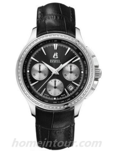 依波路GS8600D-0322BK男表波莱尔系列-黑色表带/表径41mm