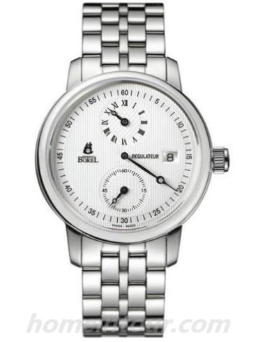 依波路GS6150-4546_男表-银色表带/表径40mm