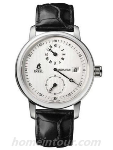 依波路_GS6150-4546BK男表-黑色表带/表径40mm