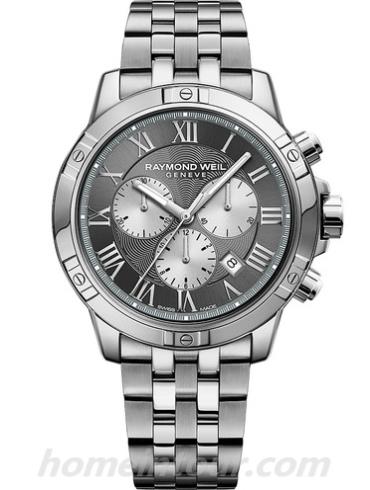 蕾蒙威8560-ST-00606男表Tango系列-银色表带/表径43mm