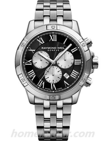 蕾蒙威8560-ST-00206男表Tango系列-银色表带/表径43mm