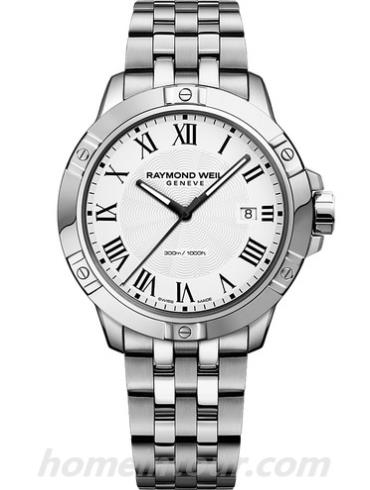 蕾蒙威8160-ST-00300男表Tango系列-银色表带/表径41mm