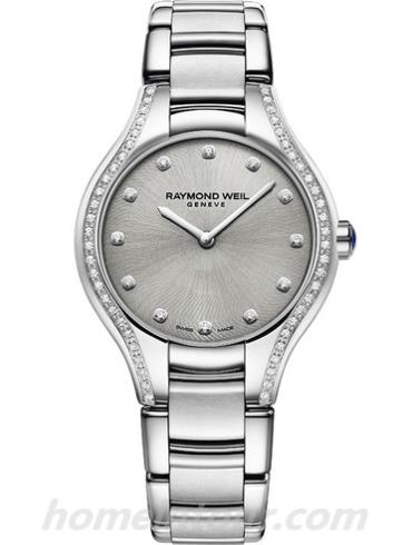 蕾蒙威5132-STS-65081女表Noemia系列-银色表带/表径32mm