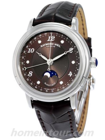 蕾蒙威2739-L2-05785女表Maestro系列-栗褐色表带/表径36mm