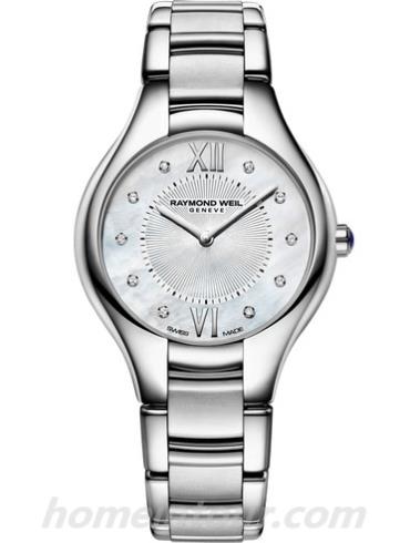 蕾蒙威5132-ST-00985女表Noemia系列-银色表带/表径32mm