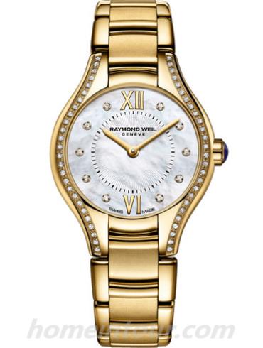 蕾蒙威5124-PS-00985女表Noemia系列-金色表带/表径24mm