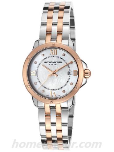 蕾蒙威5391-SP5-00995女表Tango系列-间金色表带/表径28mm