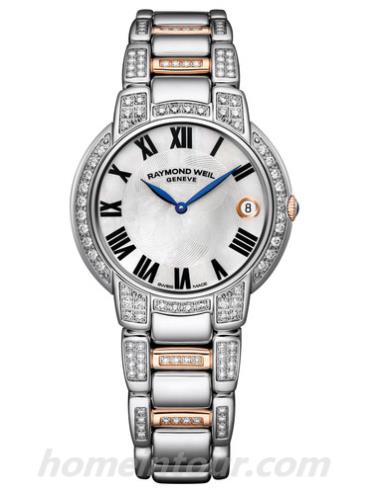 蕾蒙威5235-S53-01970女表Jasmine系列-间金色表带/表径35mm