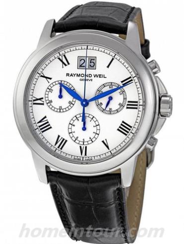 蕾蒙威4476-STC-00300男表Tradition系列-黑色表带/表径39mm