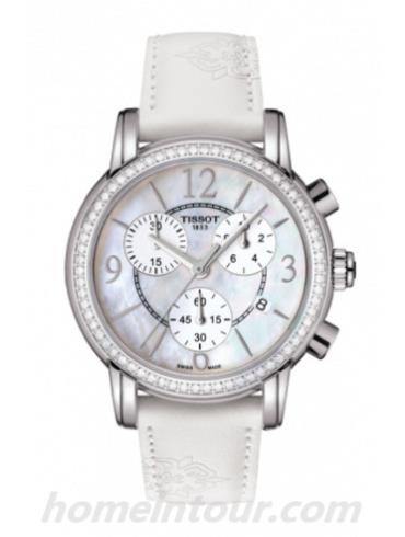 天梭T0502176711700女表T-Trend系列-白色表带/表径35mm