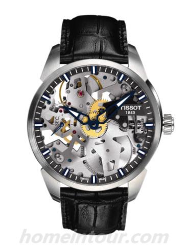 天梭T0704051641100男表T-Classic系列-黑色表带/表径43mm