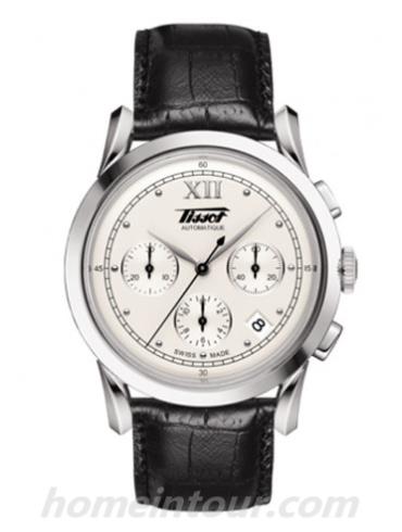天梭T66172233男表HERITAGE系列-黑色表带/表径39.5mm