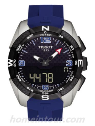 天梭T0914204705702男表Special Collections系列-蓝色表带/表径45mm