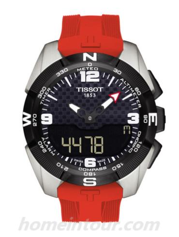 天梭T0914204705700男表Touch Collection系列-红色表带/表径45mm