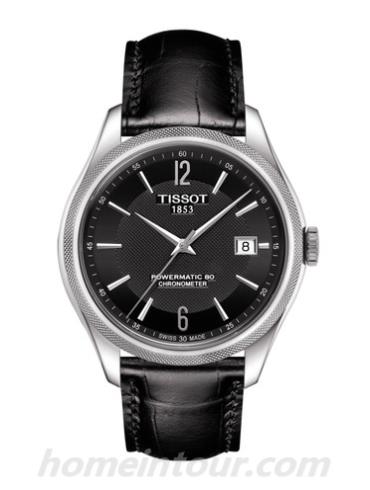 天梭T1084081605700男表T-Classic系列-黑色表带/表径39mm