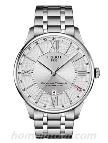 天梭T0994291103800男表T-Classic系列-灰色表带/表径42mm