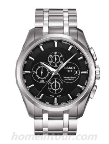 天梭T0356271105100男表T-Classic系列-灰色表带/表径43mm