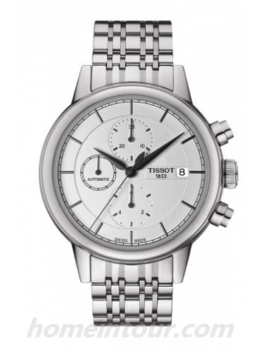 天梭T0854271101100男表T-Classic系列-灰色表带/表径42.3mm